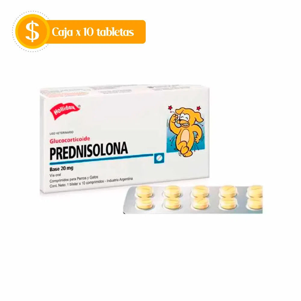 Prednisolona 20 mg por 10 Tabletas