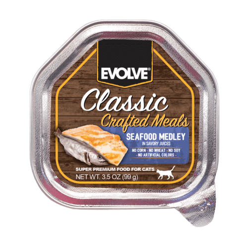 Alimento Para Gato - Evolve Classic Sabores De Mar 99 Gr