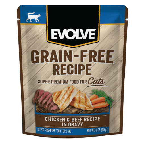 Alimento Para Gato - Evolve Libre de Granos Pollo y Carne 85 Gr