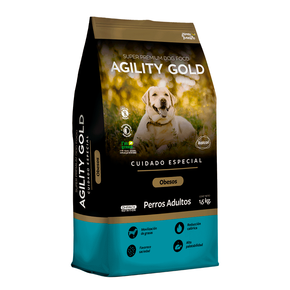 Alimento Seco Para Perro Agility Gold Adultos Obesos