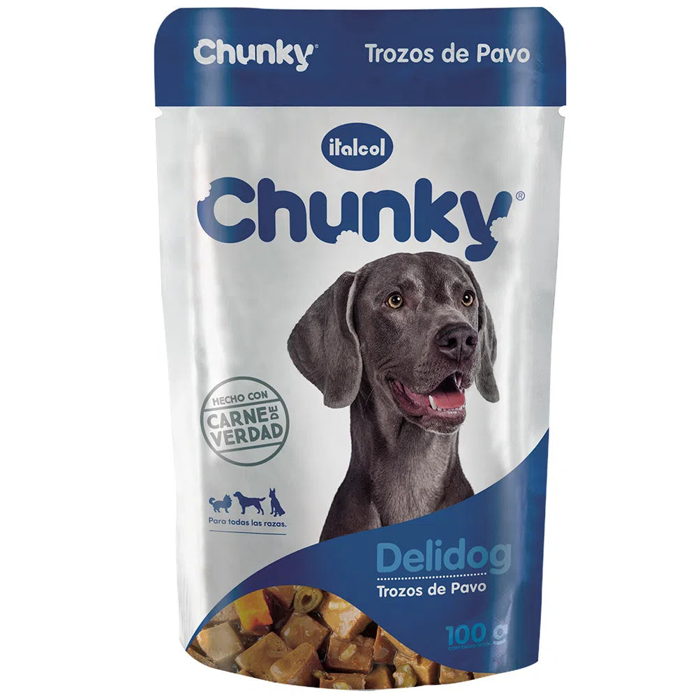 Alimento para perro -Chunky Delidog Pavo