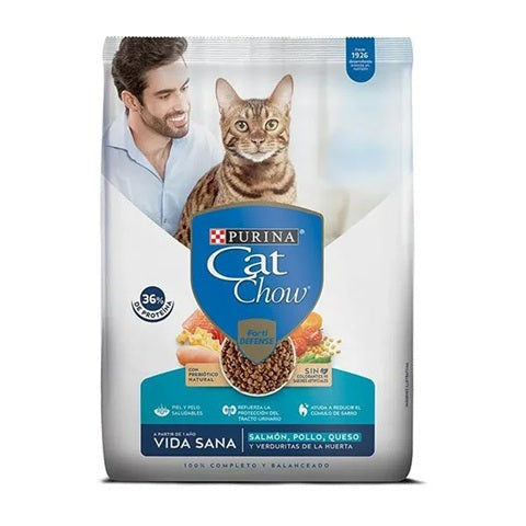Cat Chow Vida Sana Salmón, Pollo Y Queso 1,5 KG
