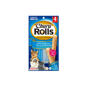 Churu Rolls Pollo, Atun Y Vieira Snack  Para Gato