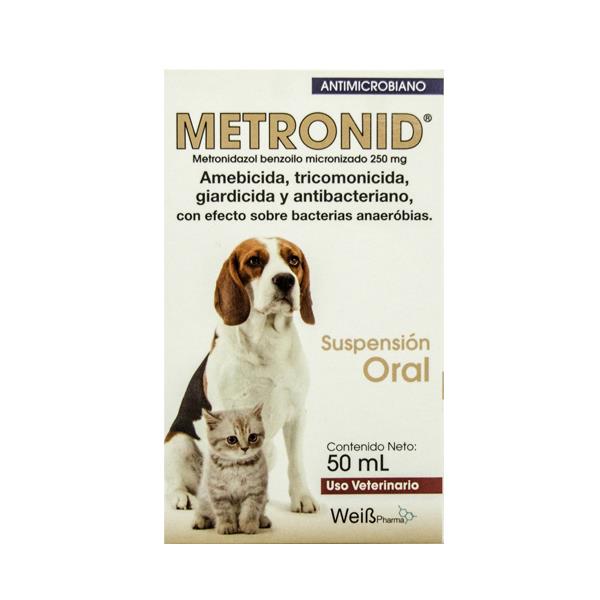 Metronid Antiparasitario Interno Para Perros Y Gatos 50 Ml