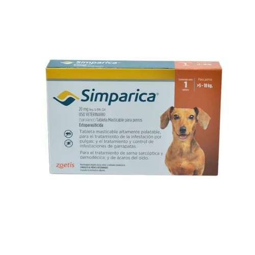 Simparica 20 Mg Caja 1 Tableta