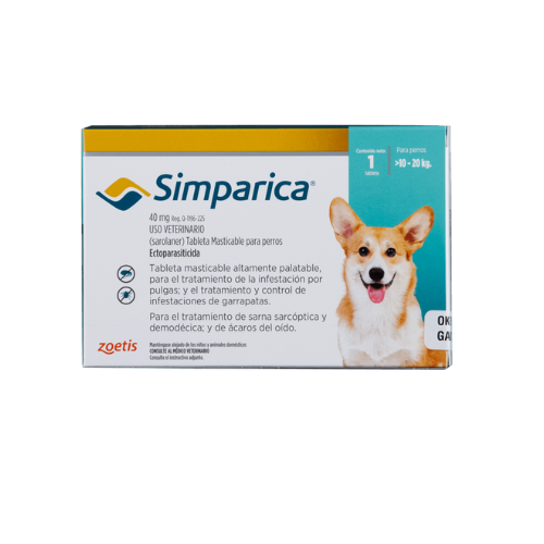 Simparica 40 Mg Caja 1 Tableta