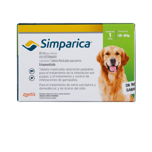 Simparica 80 Mg Caja 1 Tableta