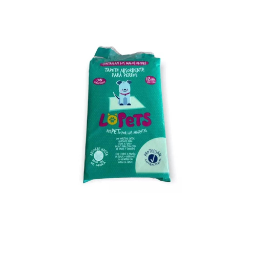 Tapete Absorbente Lopets Para Perros X 12 UN