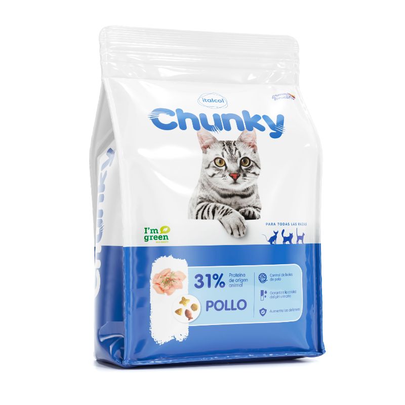 chunky para gatos sabor a pollo